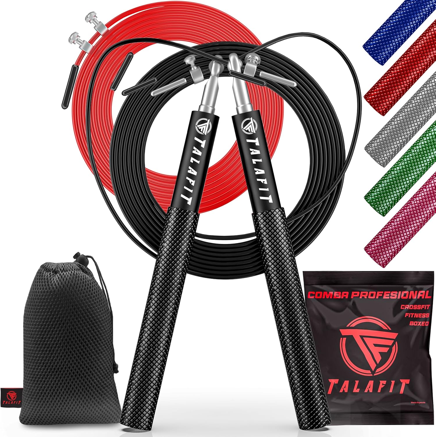 Talafit - comba crossfit con rodamientos para saltos rápidos