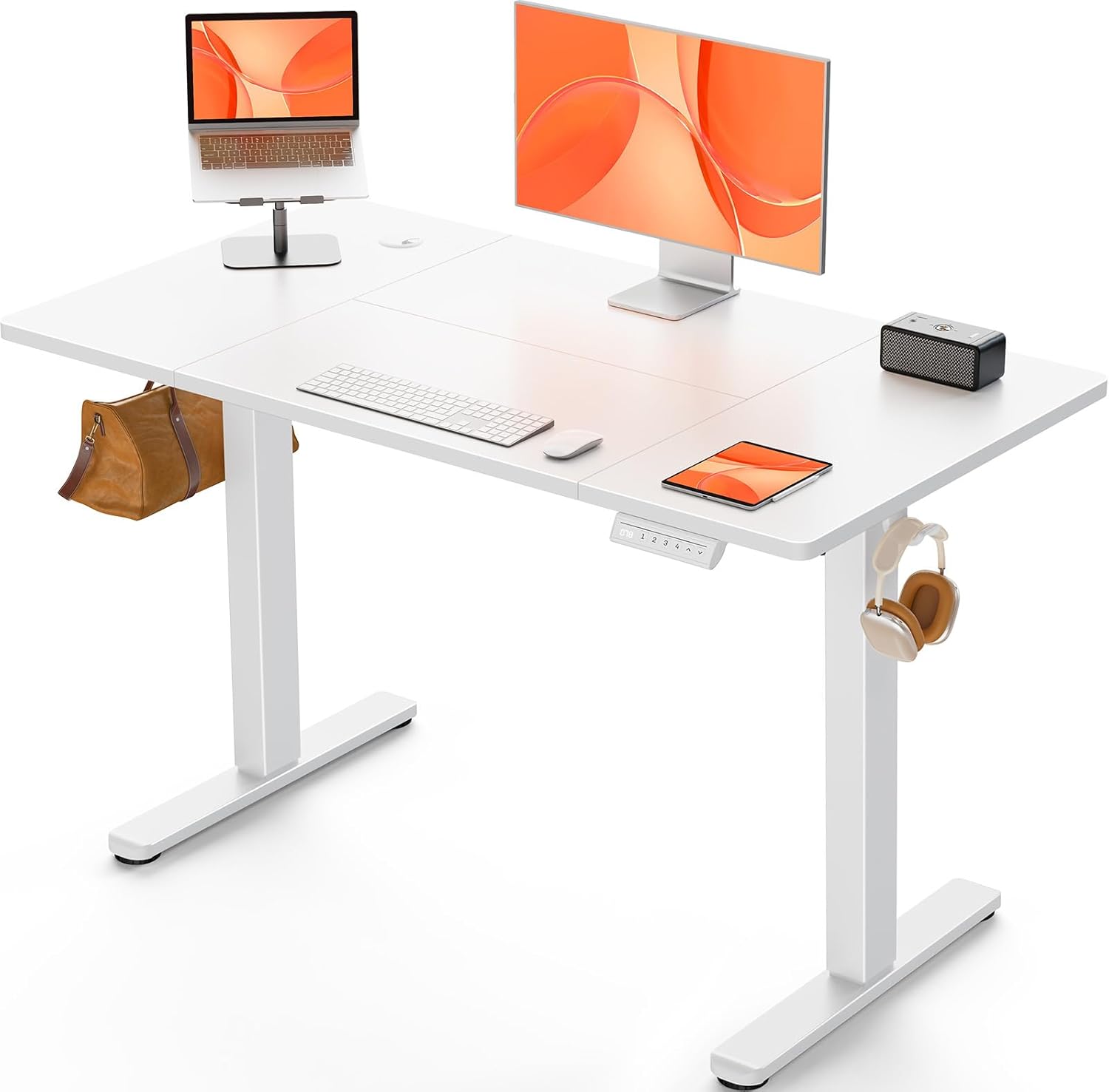 ErGear - mesa de trabajo de pie y sentado, 80 kg, motor silencioso