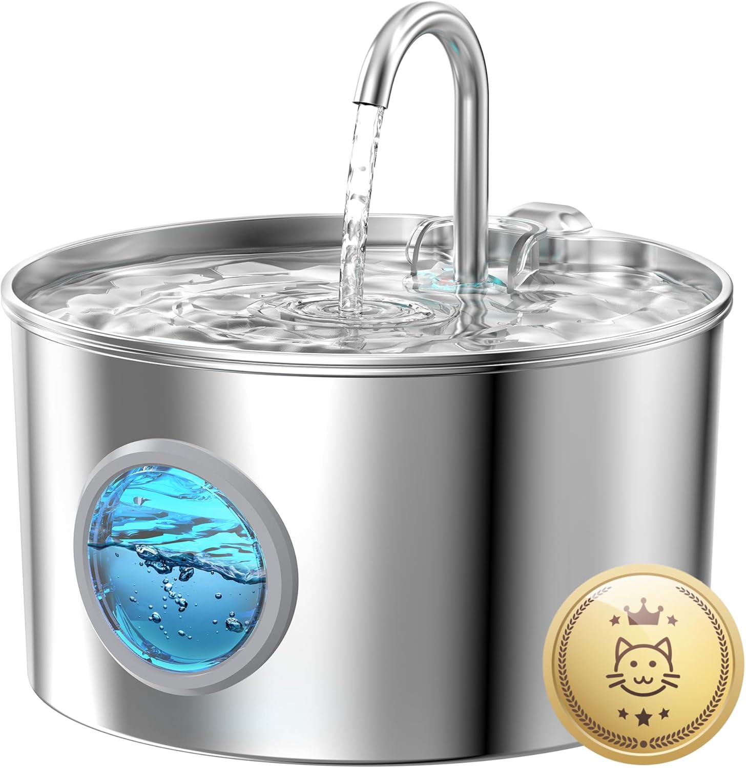 Genérica - fuente de agua para gatos de acero inox