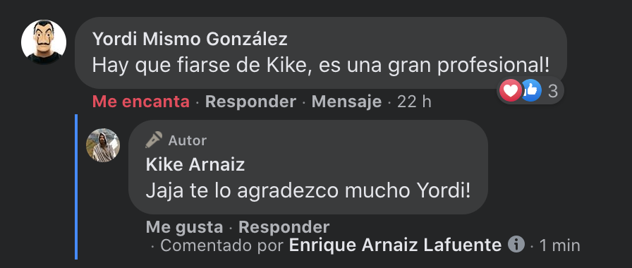 Comentario de alumno satisfecho