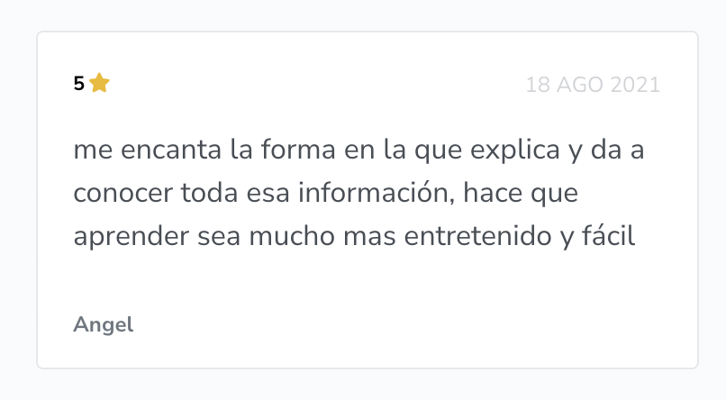 Testimonio de alumno principiante